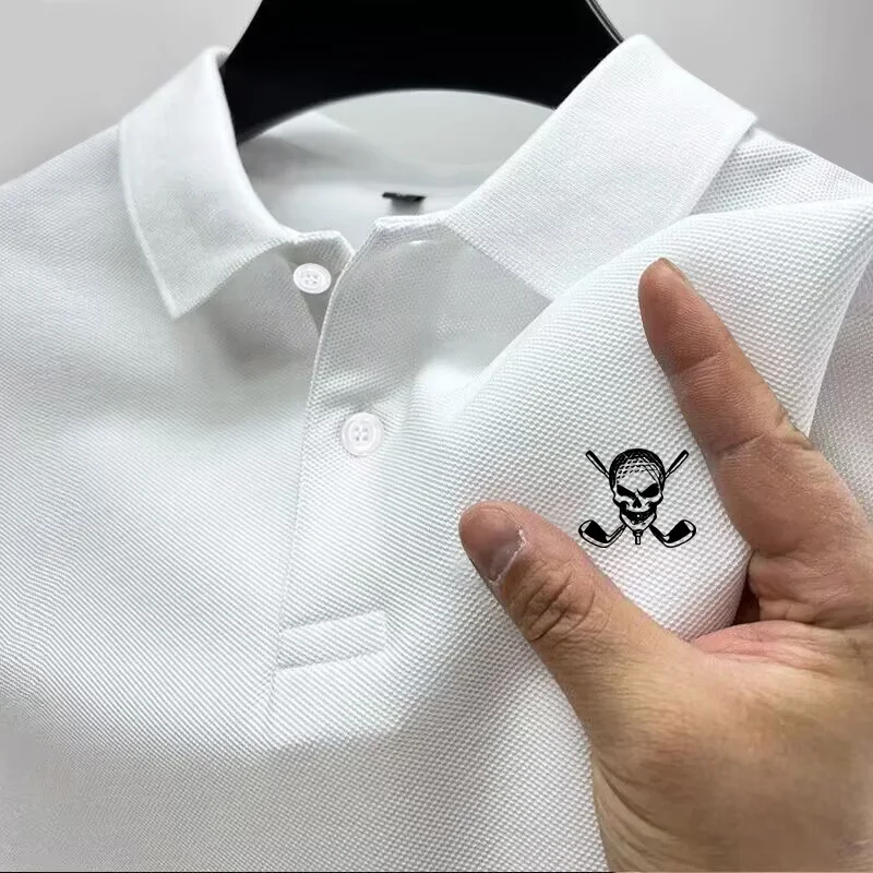 Golf Equipment Logo - Новинка 2024, мужская рубашка-поло с рисунком
