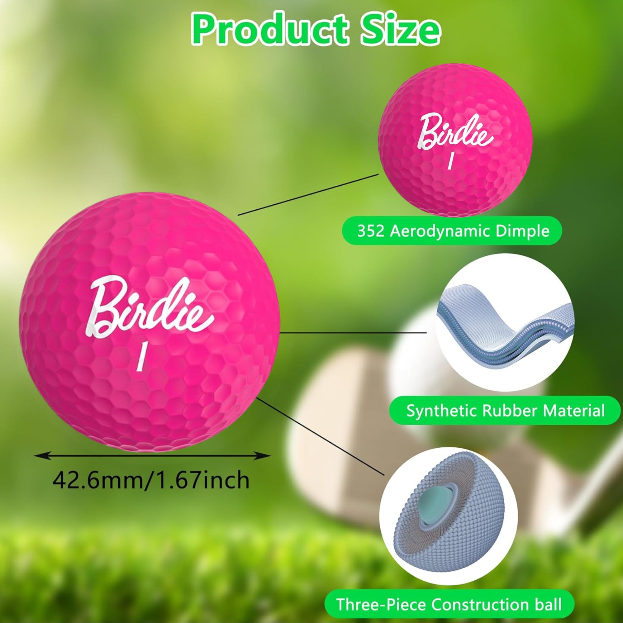 Забавные мячи для гольфа, 3 шт – обзор и цена Golf Ball Premium